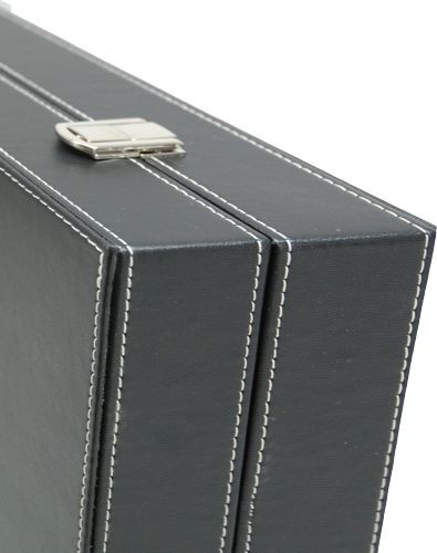  Backgammonkoffer zwart/groen XL