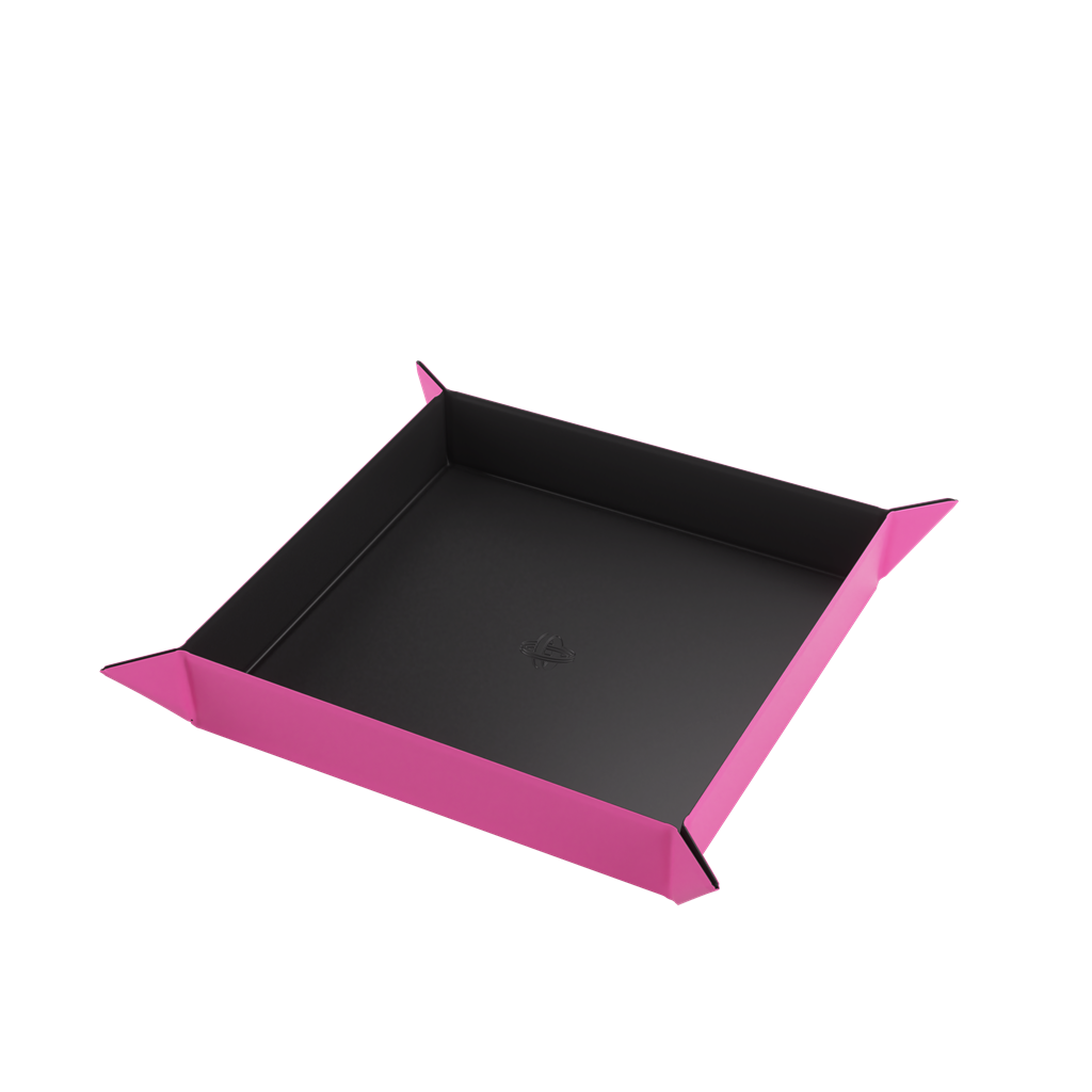 Magnetic Dice Tray Square - Black/Pink