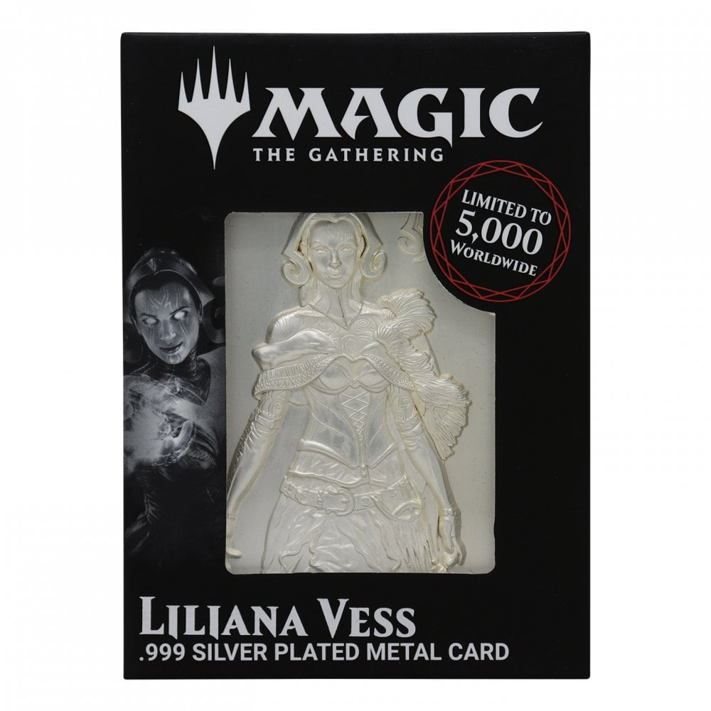 Magic The Gathering Limited Edition Silver Plated Metal Card - Liliana Vess