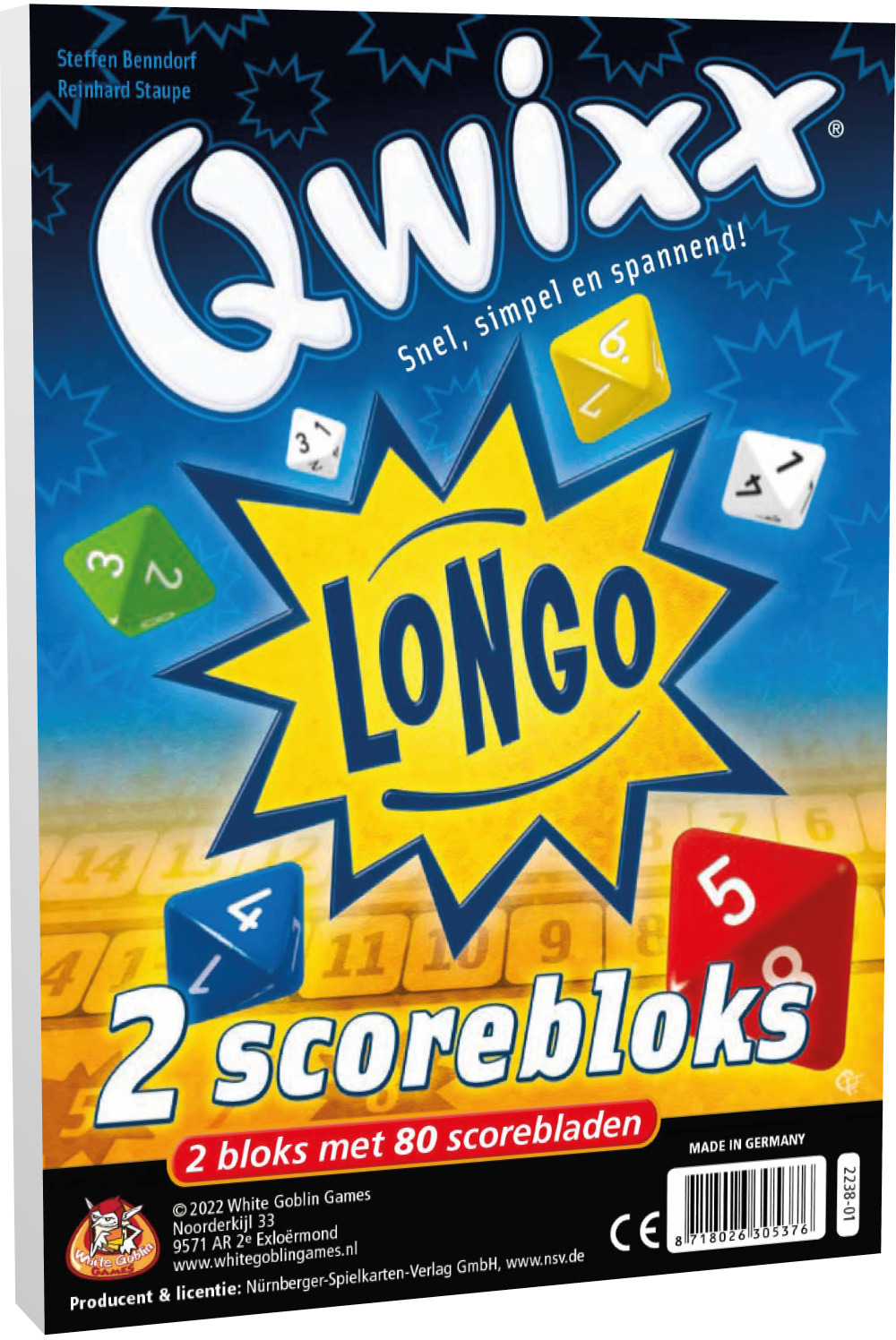 Qwixx Longo Bloks (extra scoreblocks)