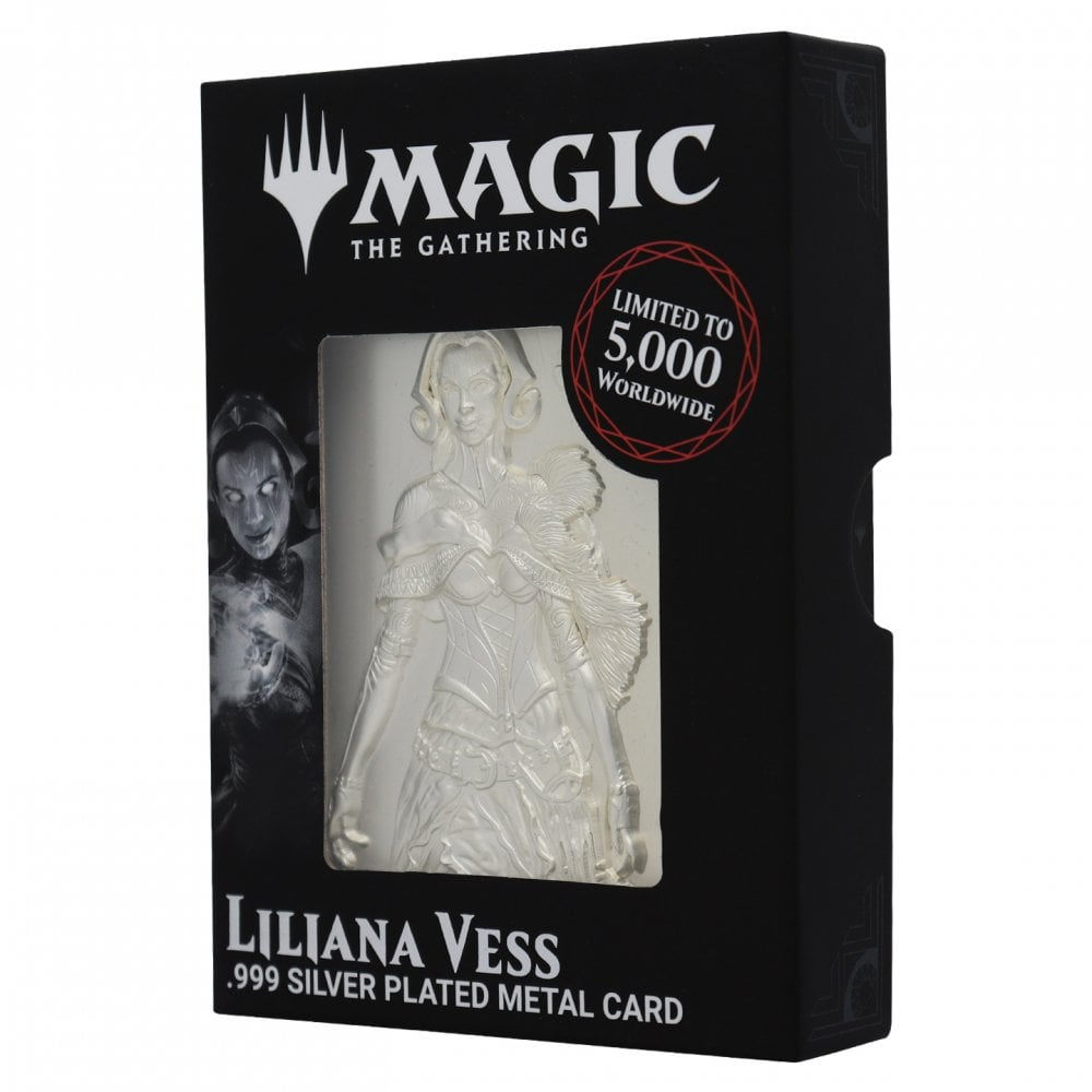 Magic The Gathering Limited Edition Silver Plated Metal Card - Liliana Vess