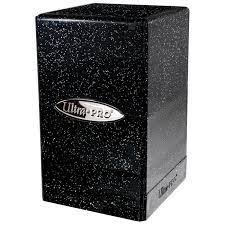 Deckbox Satin Tower Glitter Black