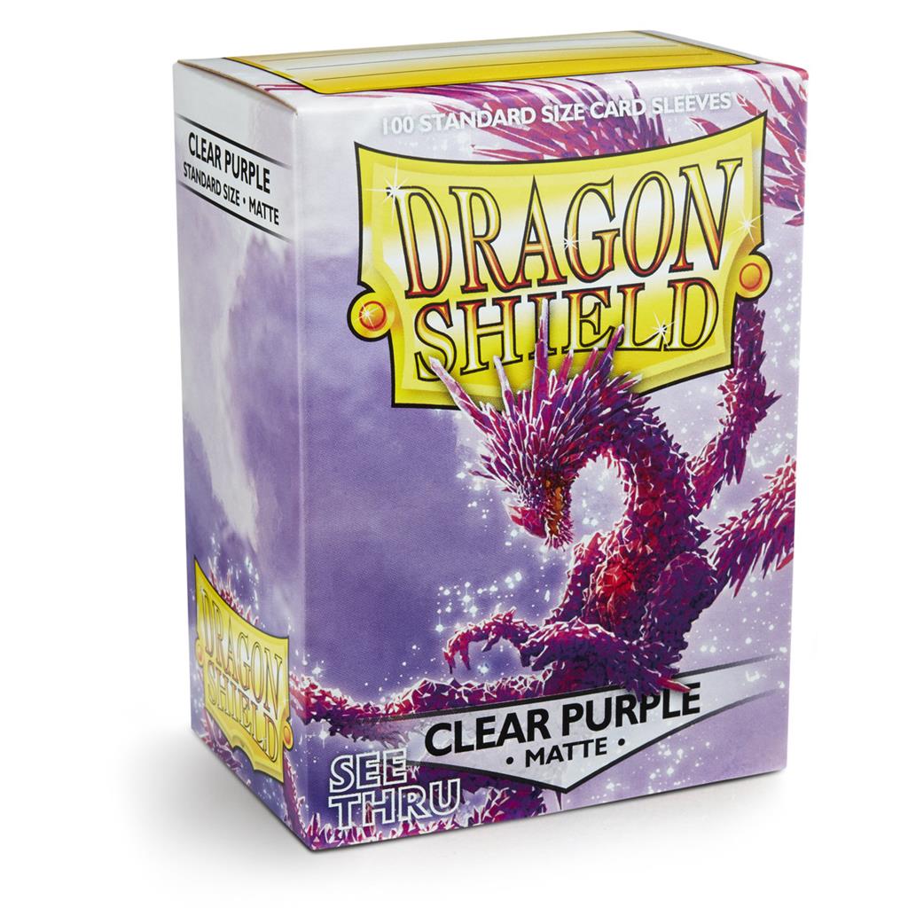 Dragon Shield - Standard: Clear Purple Matte (100)