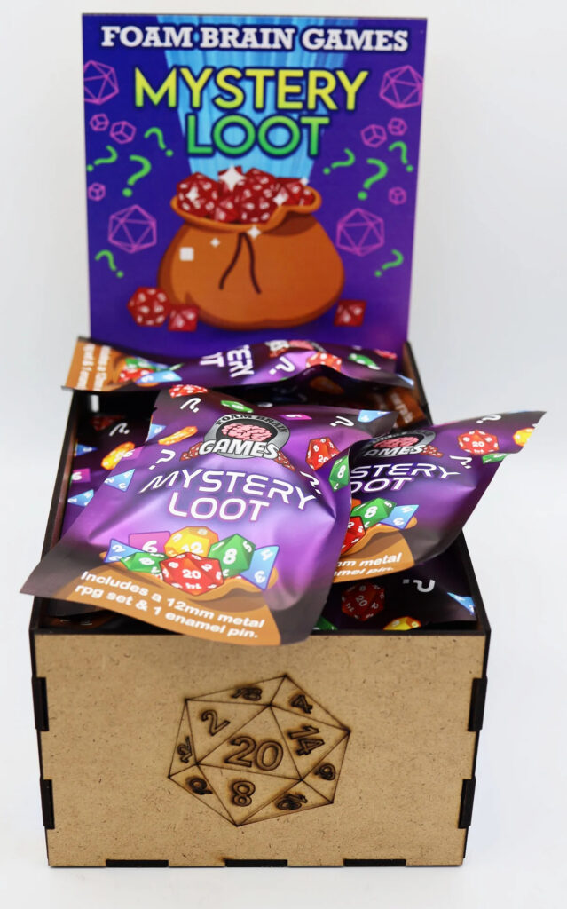 Epic Mystery Loot: Mini Metal RPG Set + Enamel Pin