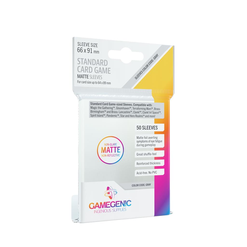 Sleeves: Matte Standard Card Game 66x91mm (50)