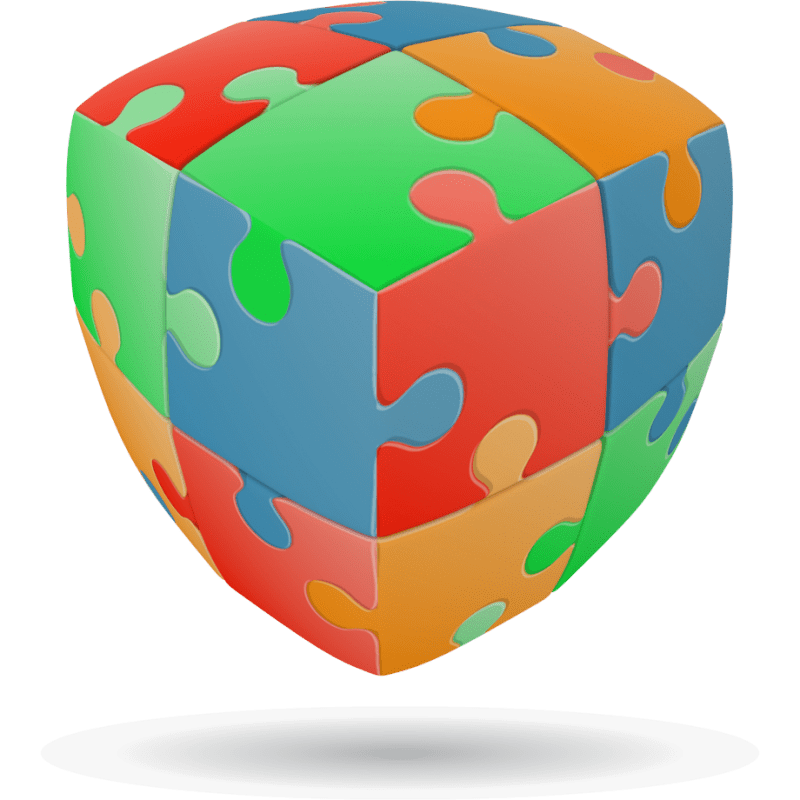 V-Cube 2 Jigsaw Cube (flat)