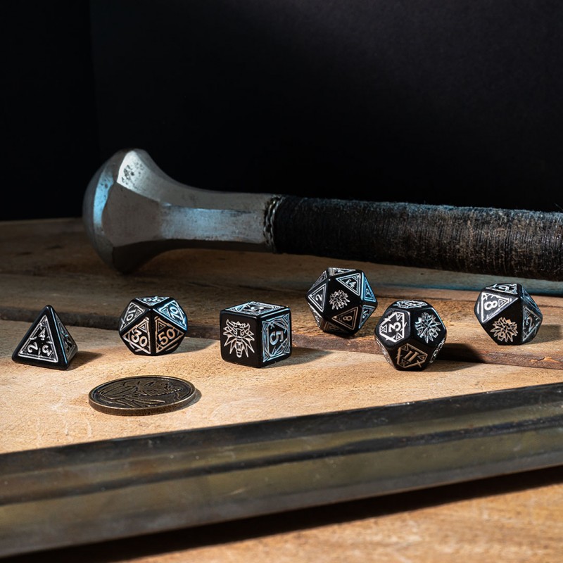 The Witcher Dice Set Geralt - Silver Sword (7)
