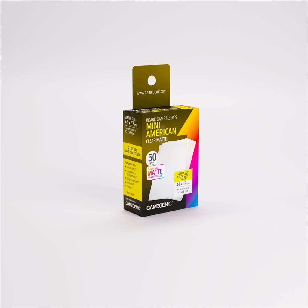 Sleeves: Matte Board Game Mini American 44x67mm (50)