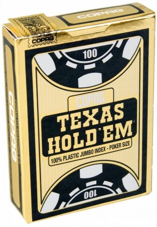 Copag - Texas Hold'em Gold - Jumbo Face - 2 index - TBX Black