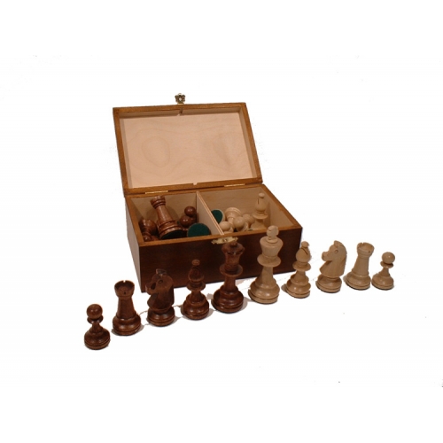 Schaakstukken Staunton in Houten Kist