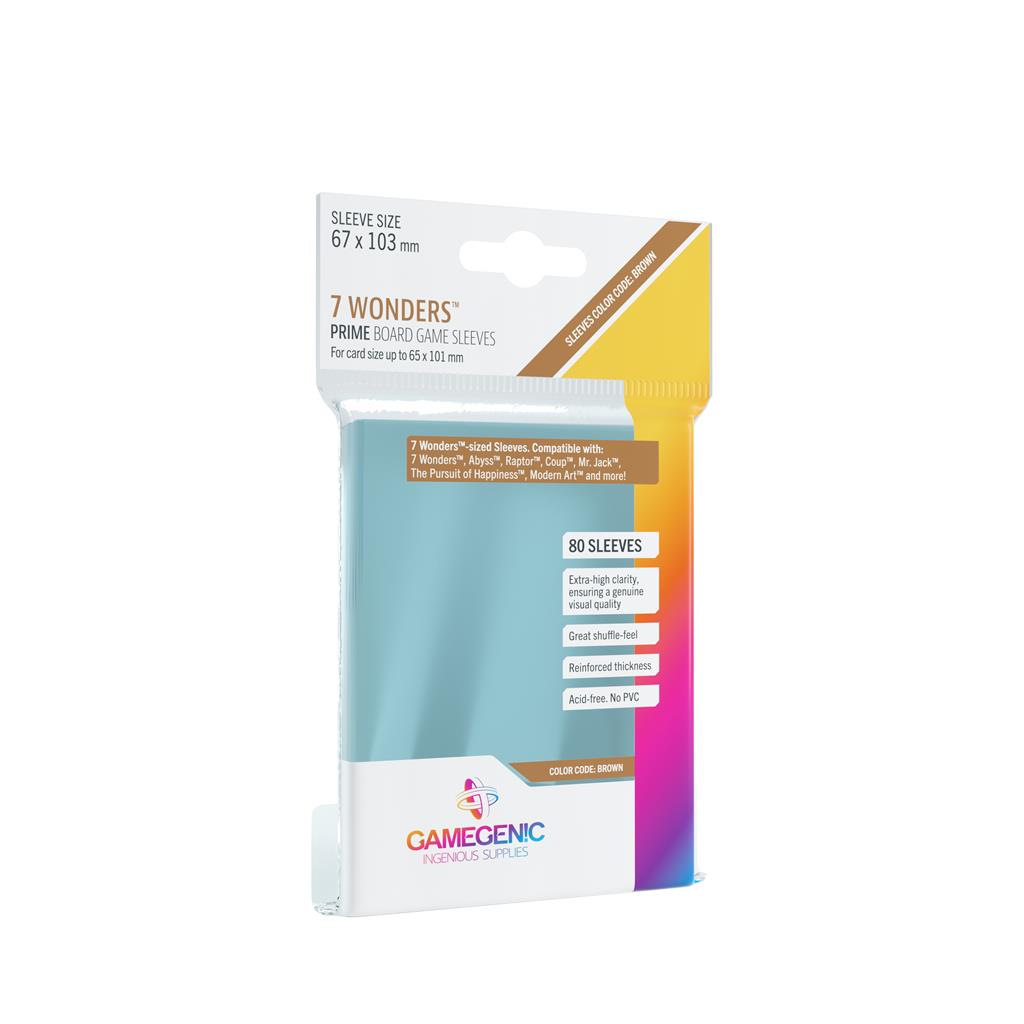 Sleeves: Prime 7 Wonders 67x103mm (80)