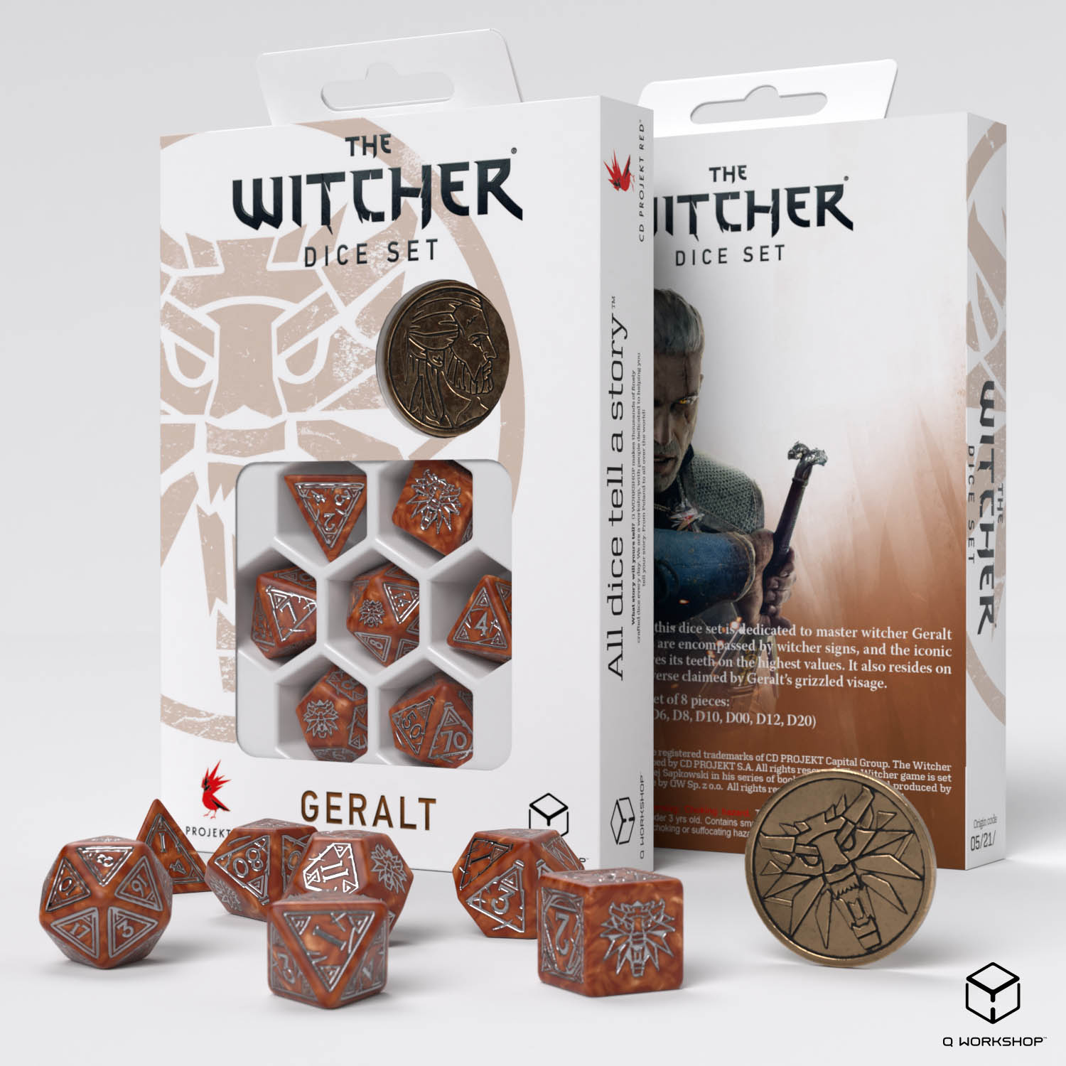 The Witcher Dice Set Geralt - The Monster Slayer