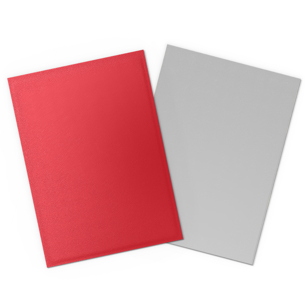 SLEEVES DS Matte Dual - Crimson & Silver