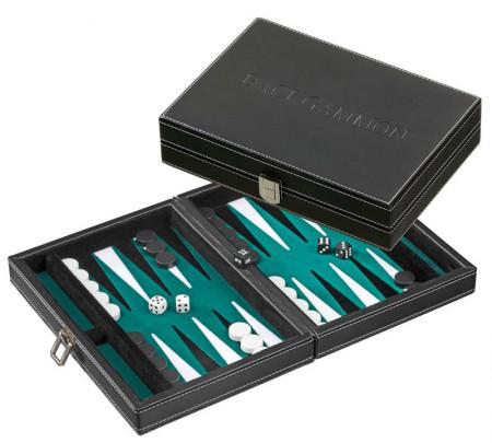 Backgammon Kassette Tinos Klein Magnetisch (Groen)