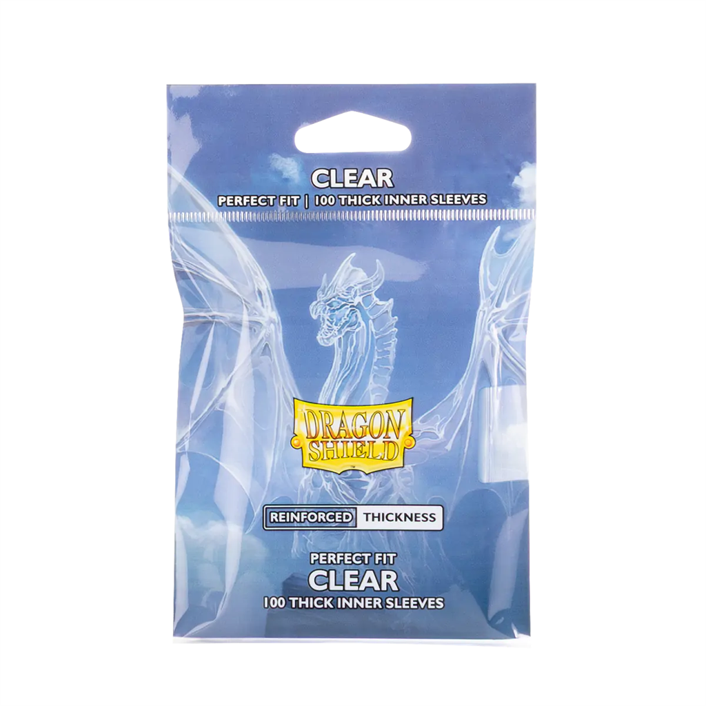 SLEEVES Dragon Shield Perfect Fit Thick Inner - Clear (100)