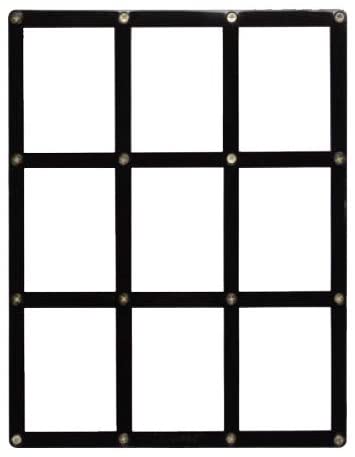 9-Card Black Frame Screwdown Holder