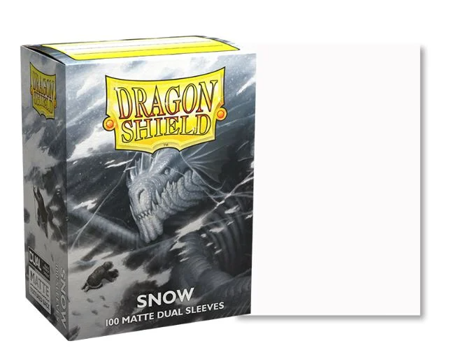 Dragon Shield Sleeves - Snow Dual Matte (100 stuks)