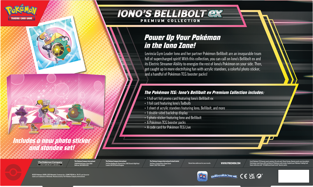 Pokemon: Iono's Bellibolt ex Premium Collection