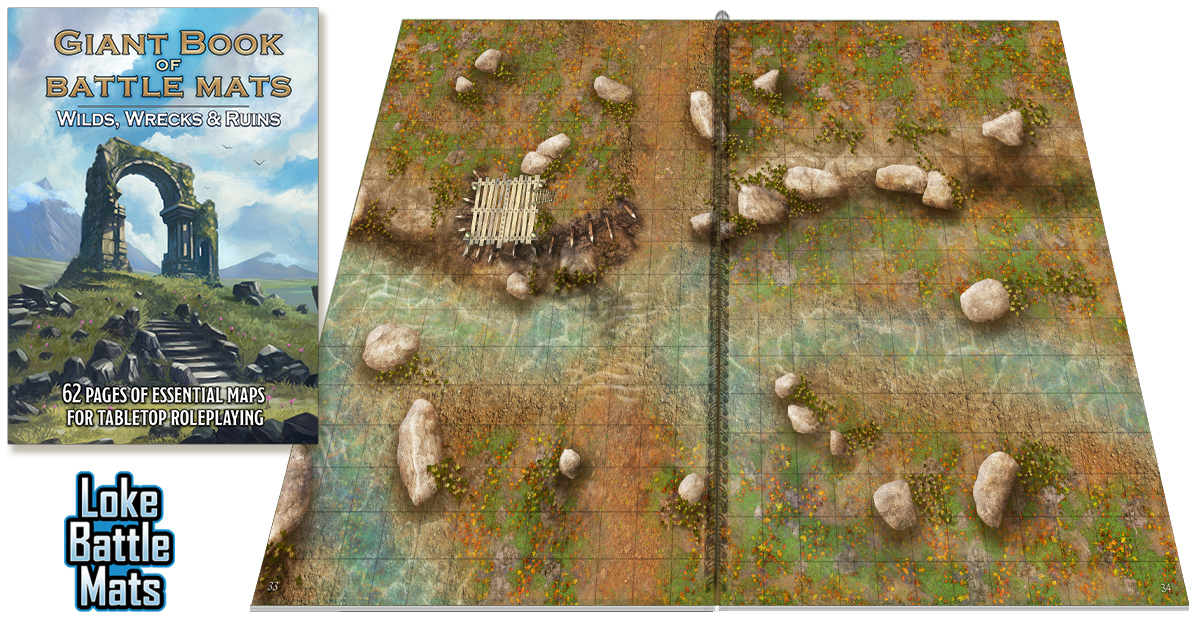 Giant Book of Battle Mats - Wild Wrecks & Ruins