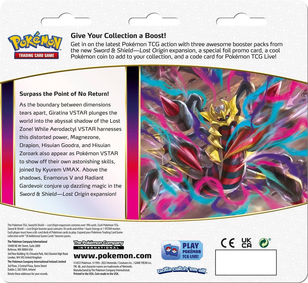 Pokemon: Sword & Shield Lost Origin - 3-Boosters: Regigigas