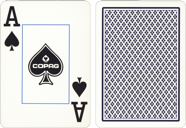 Copag 100% plastic Poker jumbo faces - Rood