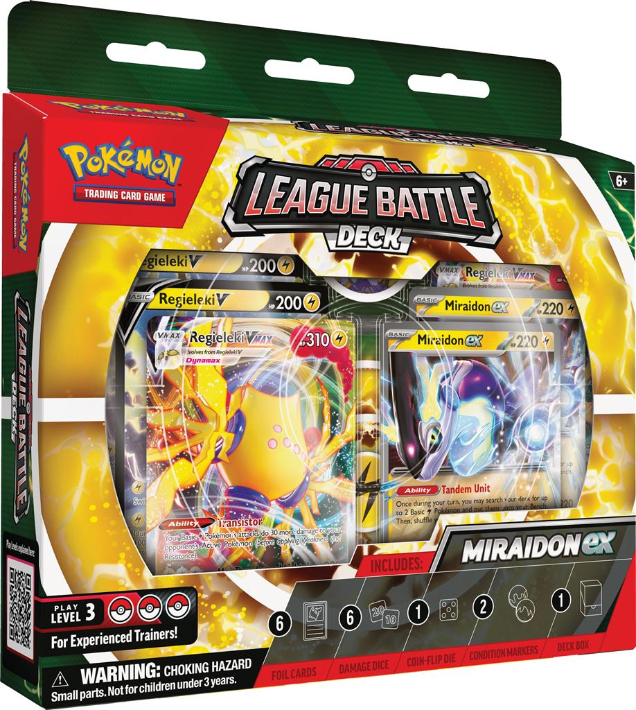 Pokemon: League Battle Deck - Miraidon EX & Regieleki VMAX!