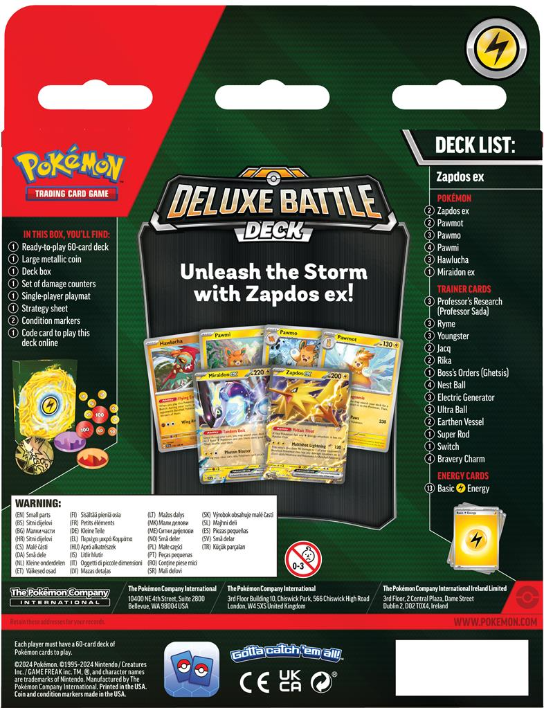 Pokemon Deluxe EX Battle Deck - Zapdos