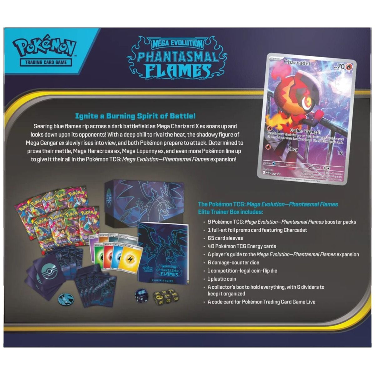 Pokemon: Mega Evolution Phantasmal Flames - Elite Trainer Box