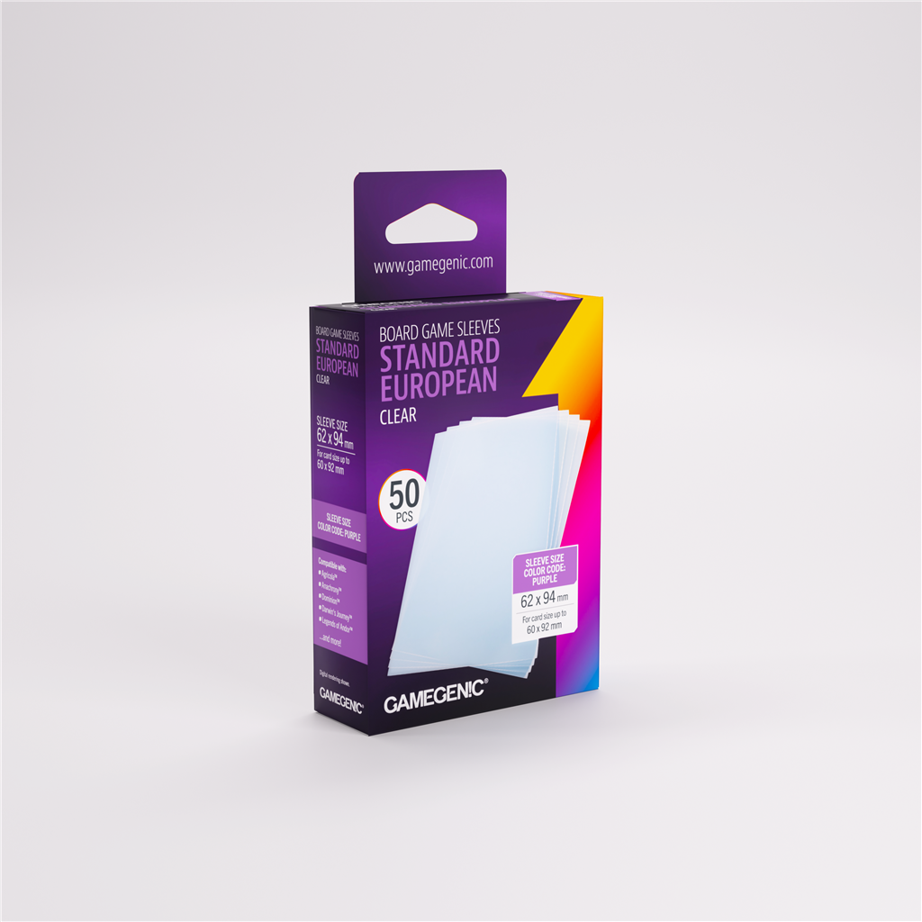 Sleeves: Prime Standard European-Sized 62x94mm (50)