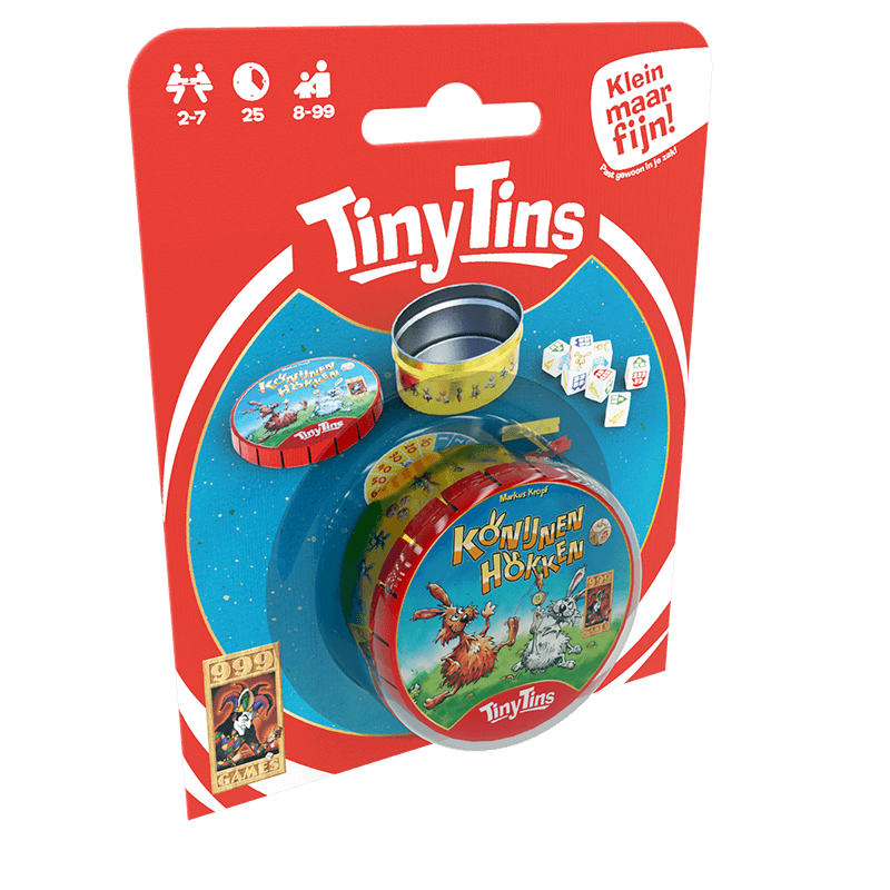 Tiny Tins: Konijnen Hokken - Dobbelspel
