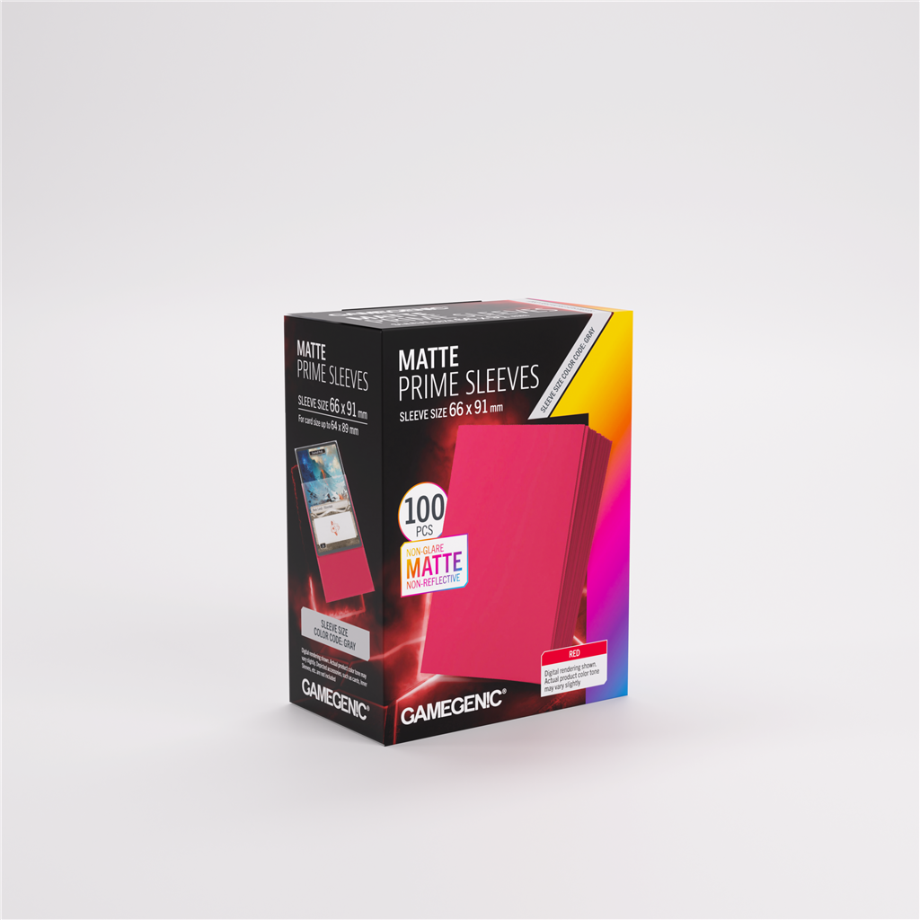 Sleeves: Pack Matte Prime Red (100)