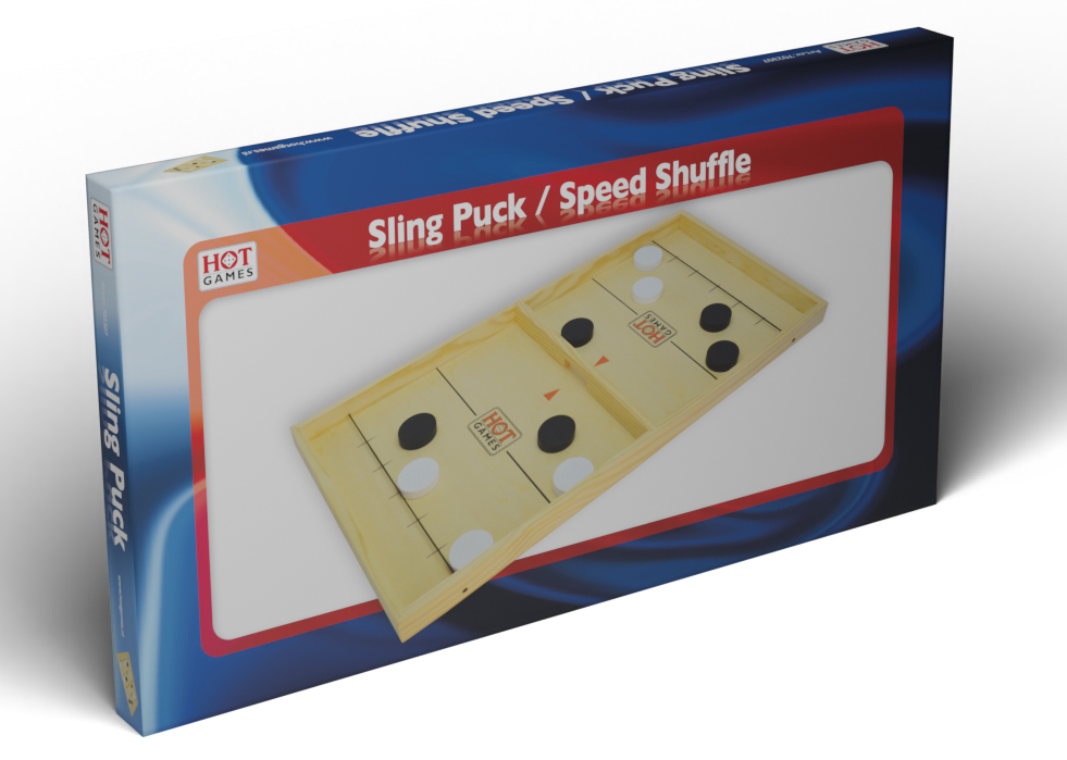 Slingshot puck spel groot 54 x 27 cm.