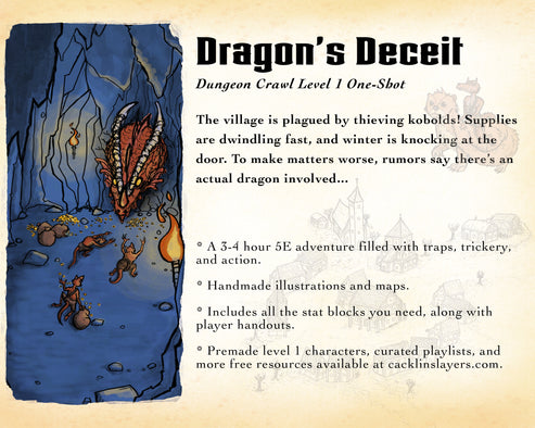 Zineshot #3 - Dragon's Deceit (A 5E Adventure)