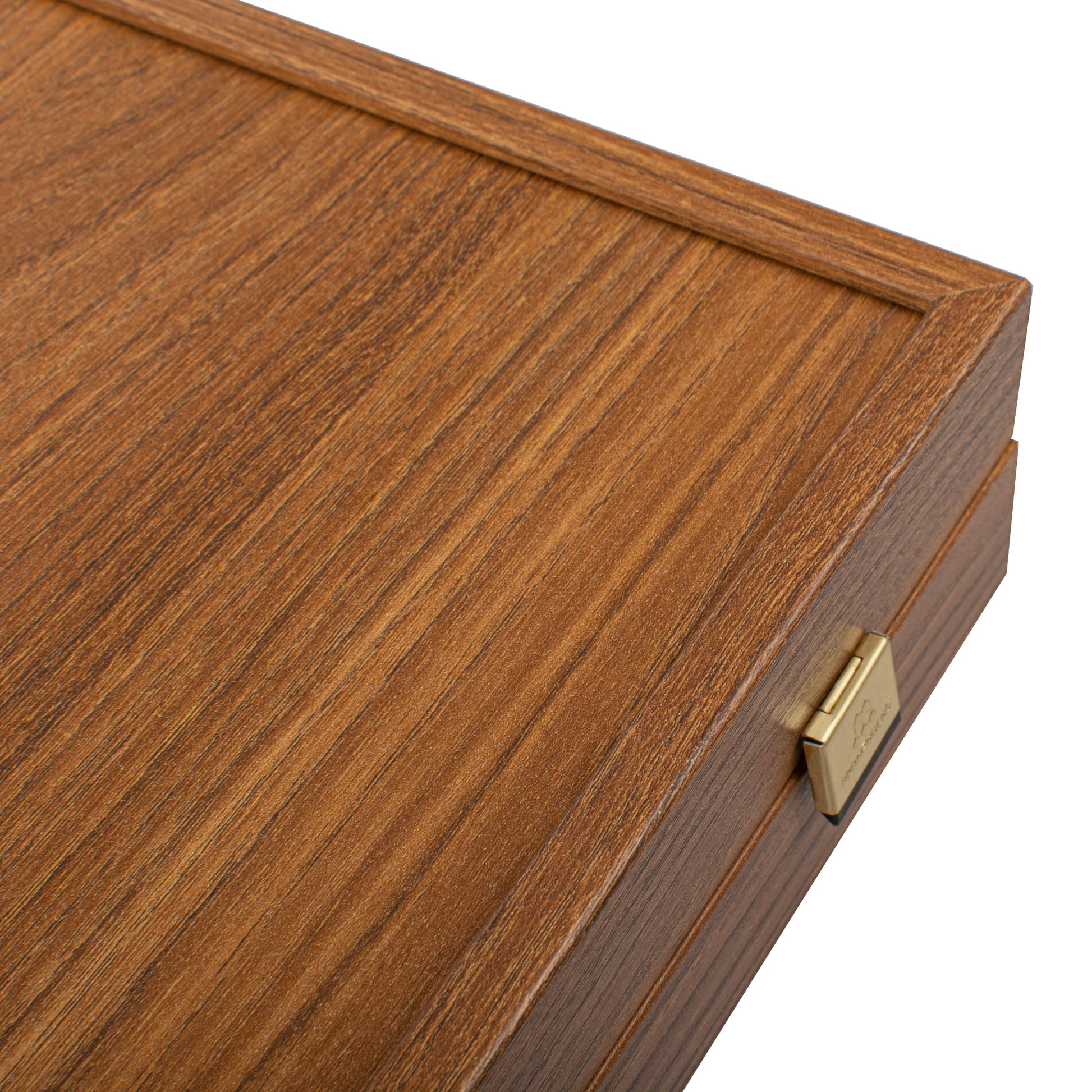 Handgemaakte replica backgammonset van eiken en walnoot