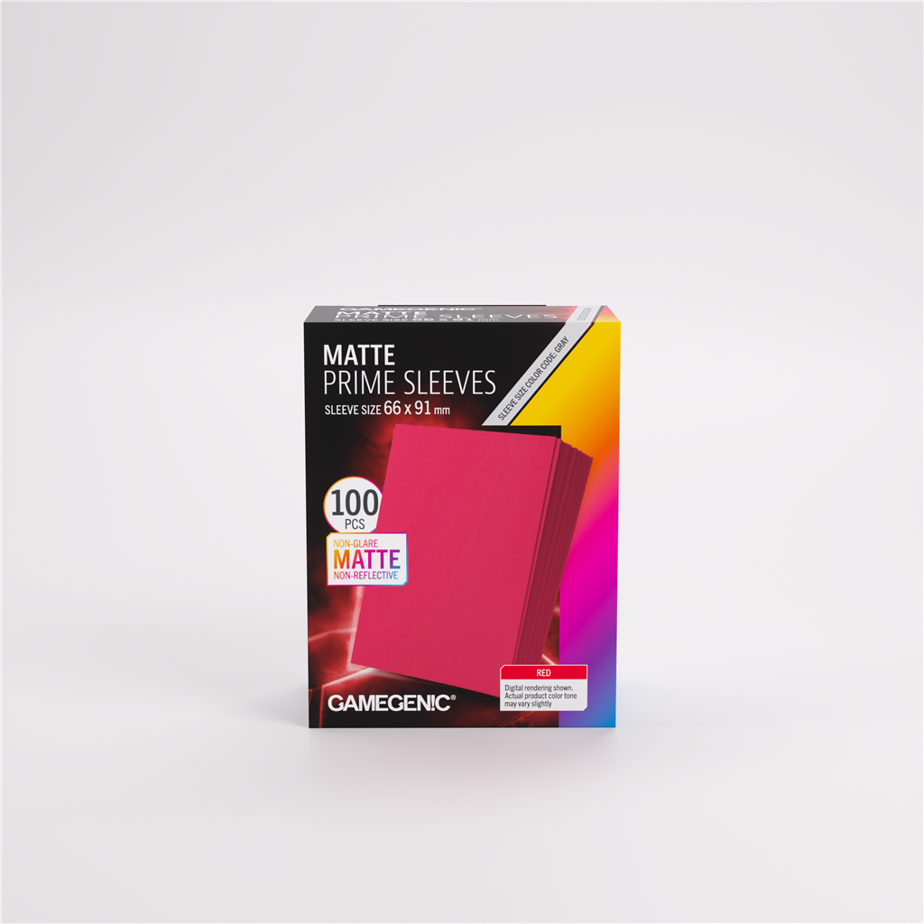 Sleeves: Pack Matte Prime Red (100)