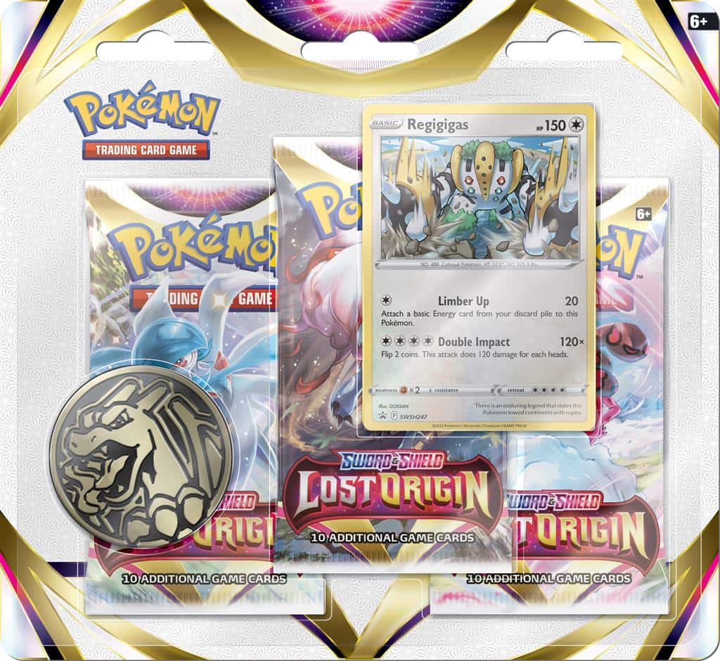 Pokemon: Sword & Shield Lost Origin - 3-Boosters: Regigigas