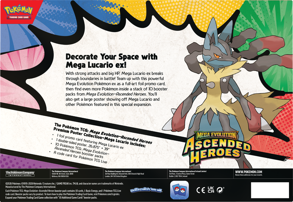 Pokemon: Ascended Heroes - Premium Poster Collection: Lucario