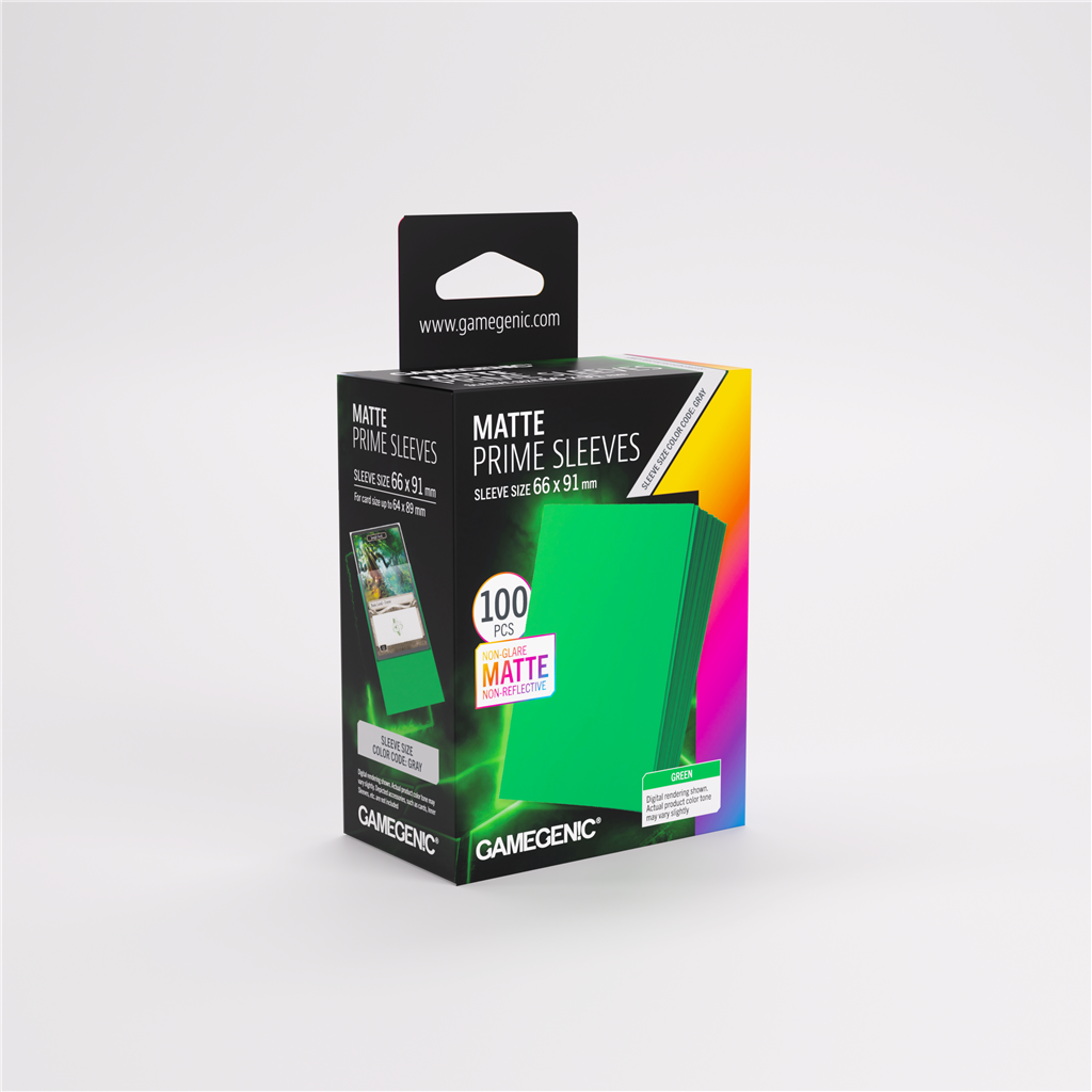 Sleeves: Pack Matte Prime Green (100