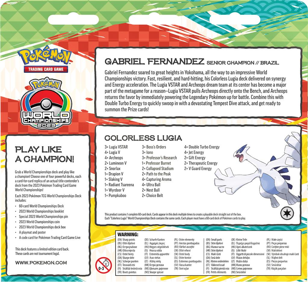 Pokemon Championships Deck - Colorless Lugia