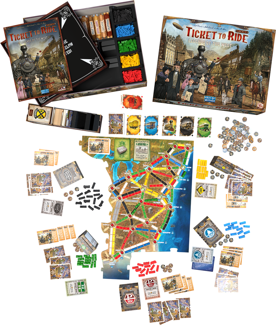 Ticket to Ride Legacy Legends of the West EN