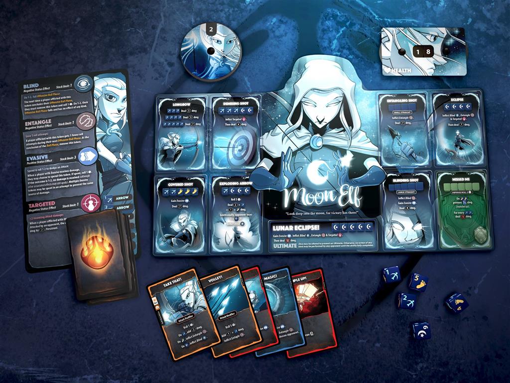 Dice Throne S1 ReRolled Barbarian vs Moon Elf