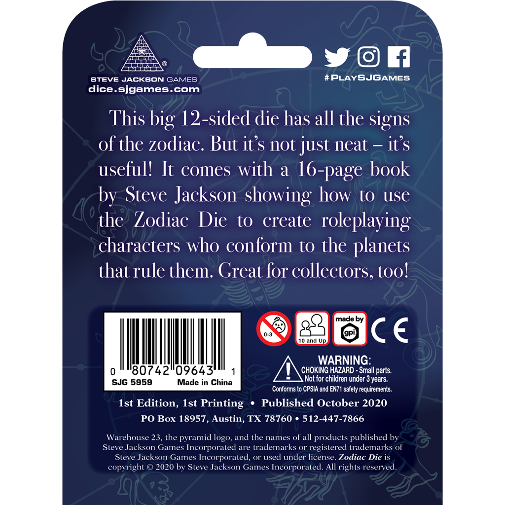 The Zodiac Die