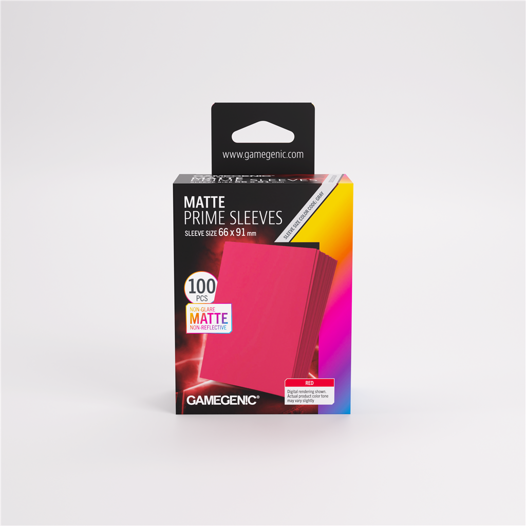 Sleeves: Pack Matte Prime Red (100)