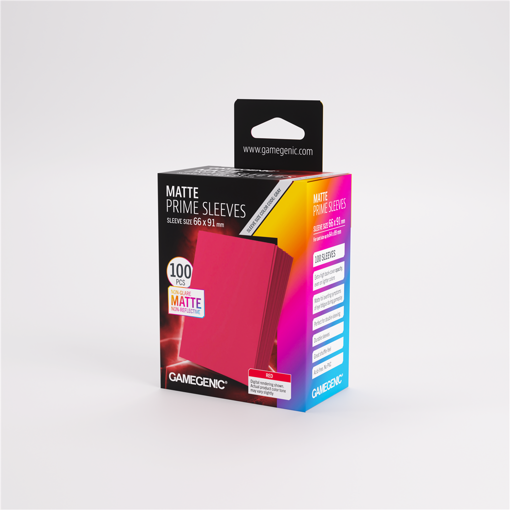 Sleeves: Pack Matte Prime Red (100)