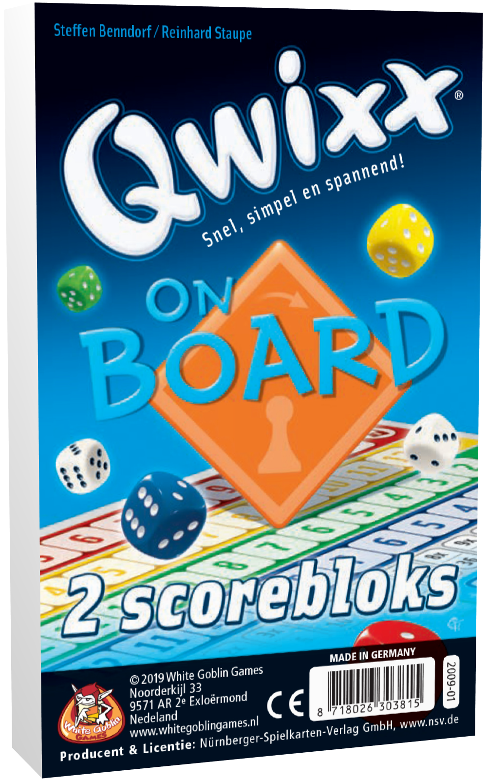 Qwixx On Board Bloks (extra scorebloks)