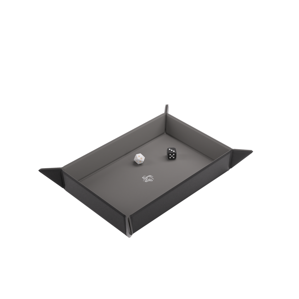 Magenetic Dice Tray Rectangular - Black/Gray