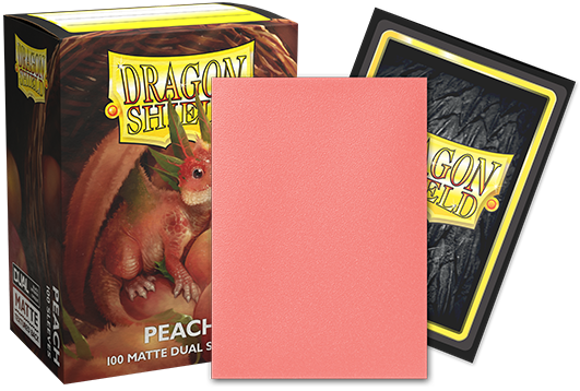 Dragon Shield Sleeves - Peach Matte Dual (100 stuks)