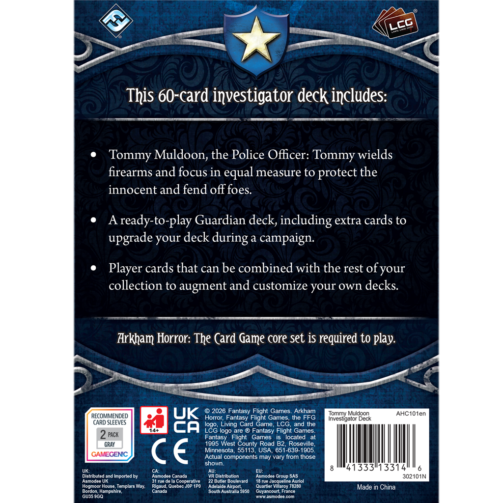 Arkham Horror: The Card Game - Tommy Muldoon Investigator Deck