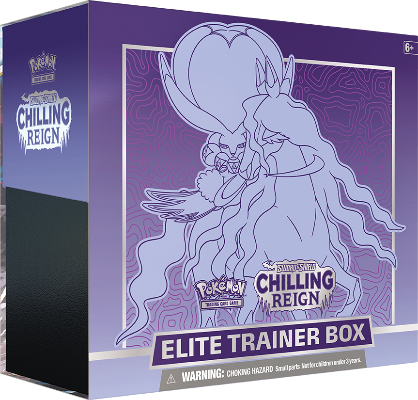 Pokemon: Sword & Shield 6 Chilling Reign - Elite Trainer Box: Shadow Rider Calyrex