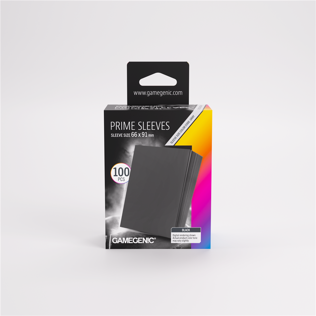 Sleeves: Pack Prime Black 66x91mm (100)